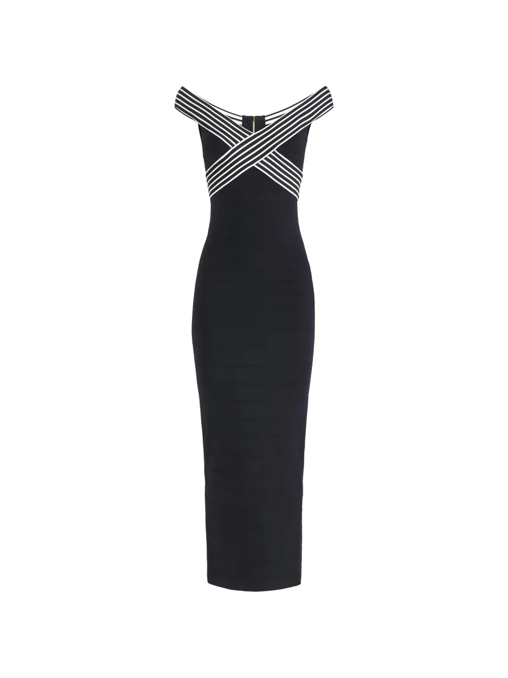 Полосатое длинное платье Elisabetta Franchi, черный
Полосатое длинное платье Elisabetta Franchi, черный