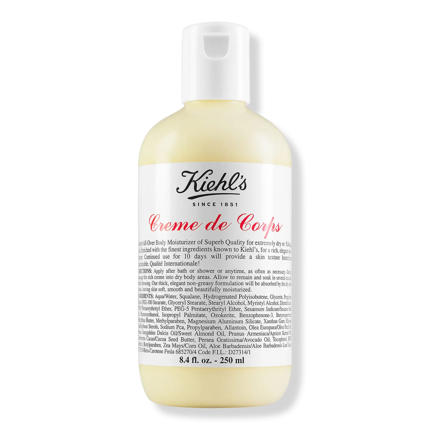 Creme de Corps Увлажняющий крем для тела Kiehl's Since 1851, 8.5 oz
Creme de Corps Увлажняющий крем для тела Kiehl's Since 1851, 8.5 oz