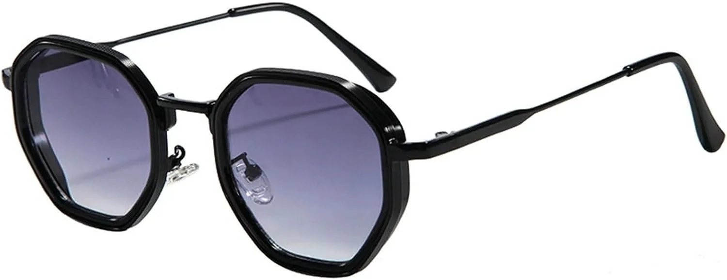 Винтажные многоугольные солнцезащитные очки для женщин 2025 года, современная мода, восьмиугольные очки с черными линзами и золотой окантовкой mincl, Gray
Винтажные многоугольные солнцезащитные очки для женщин 2025 года, современная мода, восьмиугольные очки с черными линзами и золотой окантовкой mincl, Gray