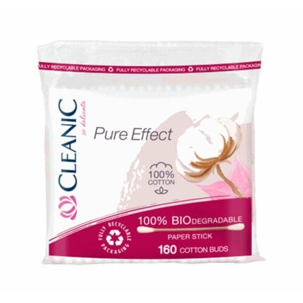 Ватные палочки Pure Effect 160 шт. Cleanic
Ватные палочки Pure Effect 160 шт. Cleanic