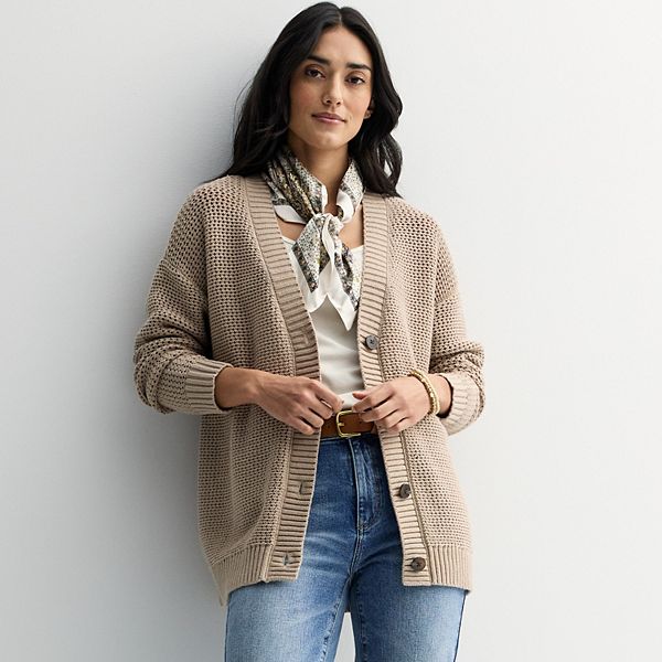 Кардиган с ажурной вязкой Petite Sonoma Goods For Life, Mocha Froth
Кардиган с ажурной вязкой Petite Sonoma Goods For Life, Mocha Froth