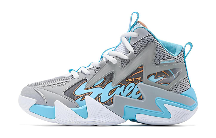 QIAODAN Баскетбольные кроссовки с высоким берцем, противоскользящие, износостойкие, серо-синие, для подростков
QIAODAN Баскетбольные кроссовки с высоким берцем, противоскользящие, износостойкие, серо-синие, для подростков