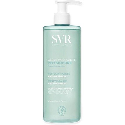 SVR PHYSIOPURE Пенящийся гель для лица/средство для снятия макияжа с кислородсодержащим магнием для нормальной и сбалансированной кожи 400мл
SVR PHYSIOPURE Пенящийся гель для лица/средство для снятия макияжа с кислородсодержащим магнием для нормальной и сбалансированной кожи 400мл