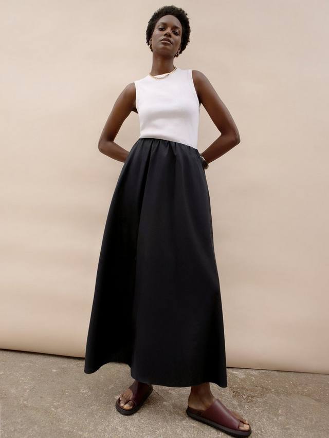 Хлопковая поплиновая макси-юбка Ro&Zo, Black
Хлопковая поплиновая макси-юбка Ro&Zo, Black