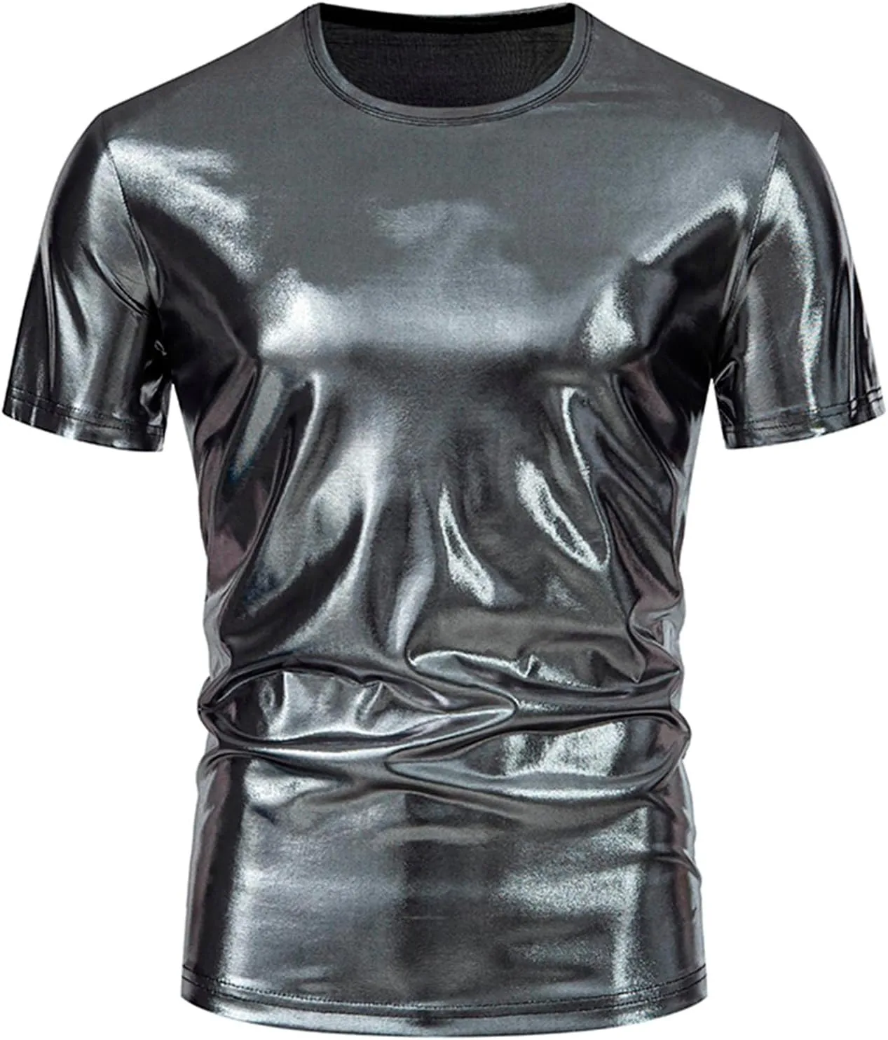 Мужская металлическая диско-рубашка Sparkly 70s 80s Slim Holographic NATHGAM
Мужская металлическая диско-рубашка Sparkly 70s 80s Slim Holographic NATHGAM