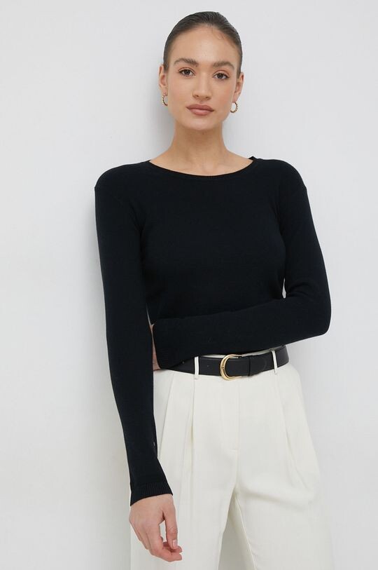 Хлопковый свитер United Colors of Benetton, черный
Хлопковый свитер United Colors of Benetton, черный