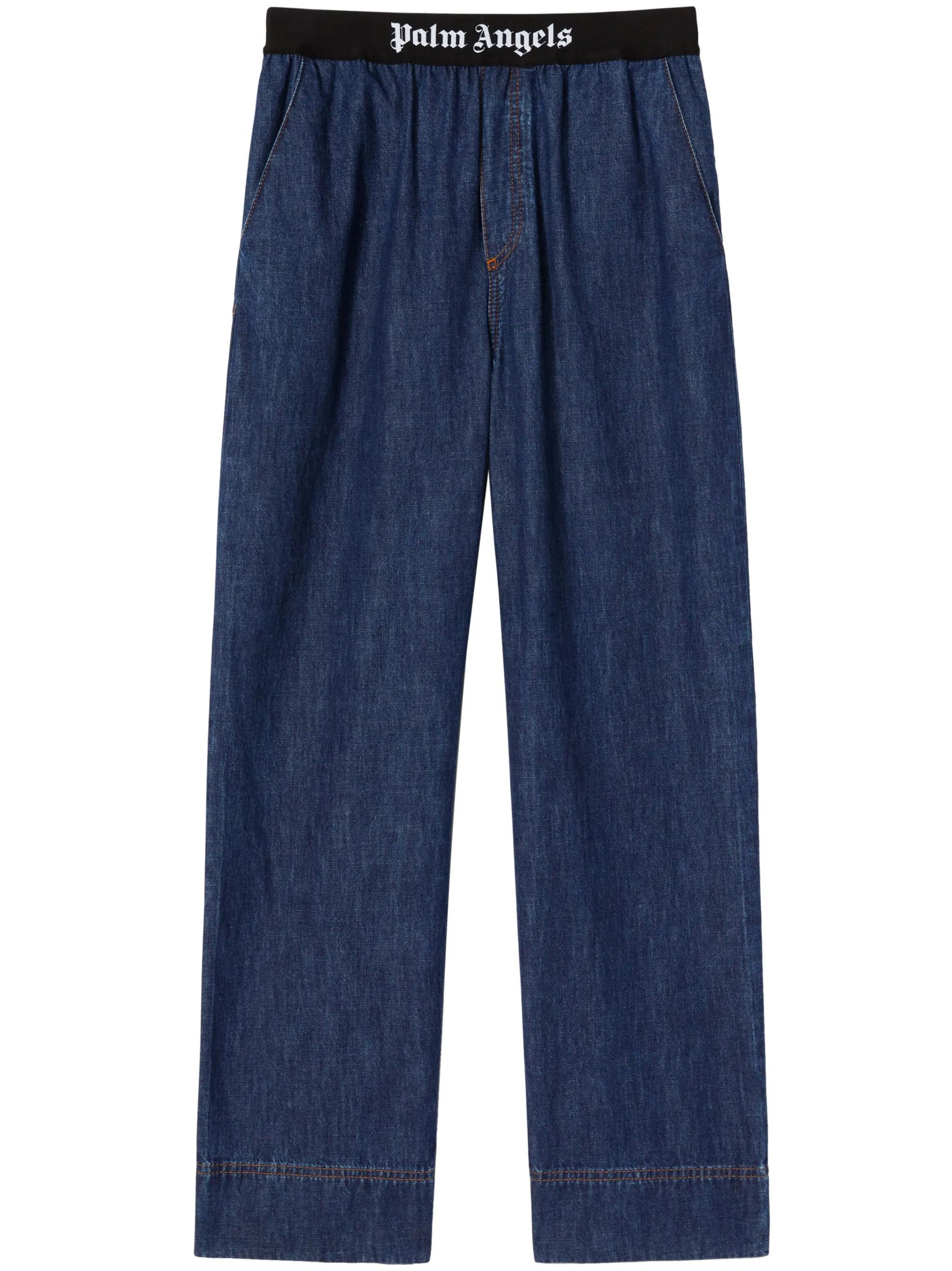 Джинсовые пижамные брюки с логотипом Palm Angels, синий
Джинсовые пижамные брюки с логотипом Palm Angels, синий