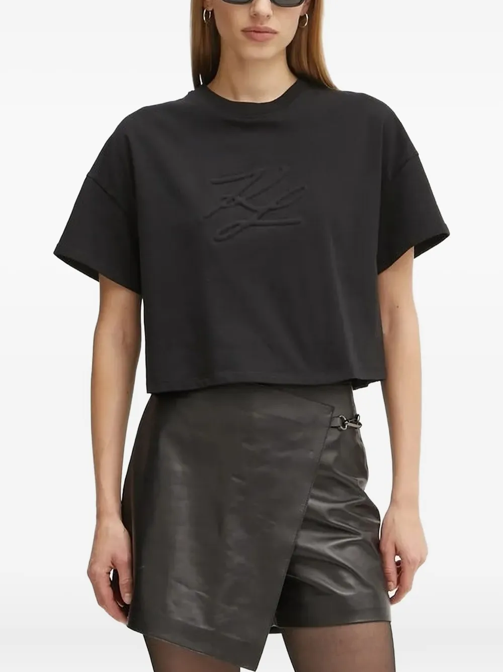 Футболка свободного кроя с тисненым логотипом KARL LAGERFELD, черный
Футболка свободного кроя с тисненым логотипом KARL LAGERFELD, черный