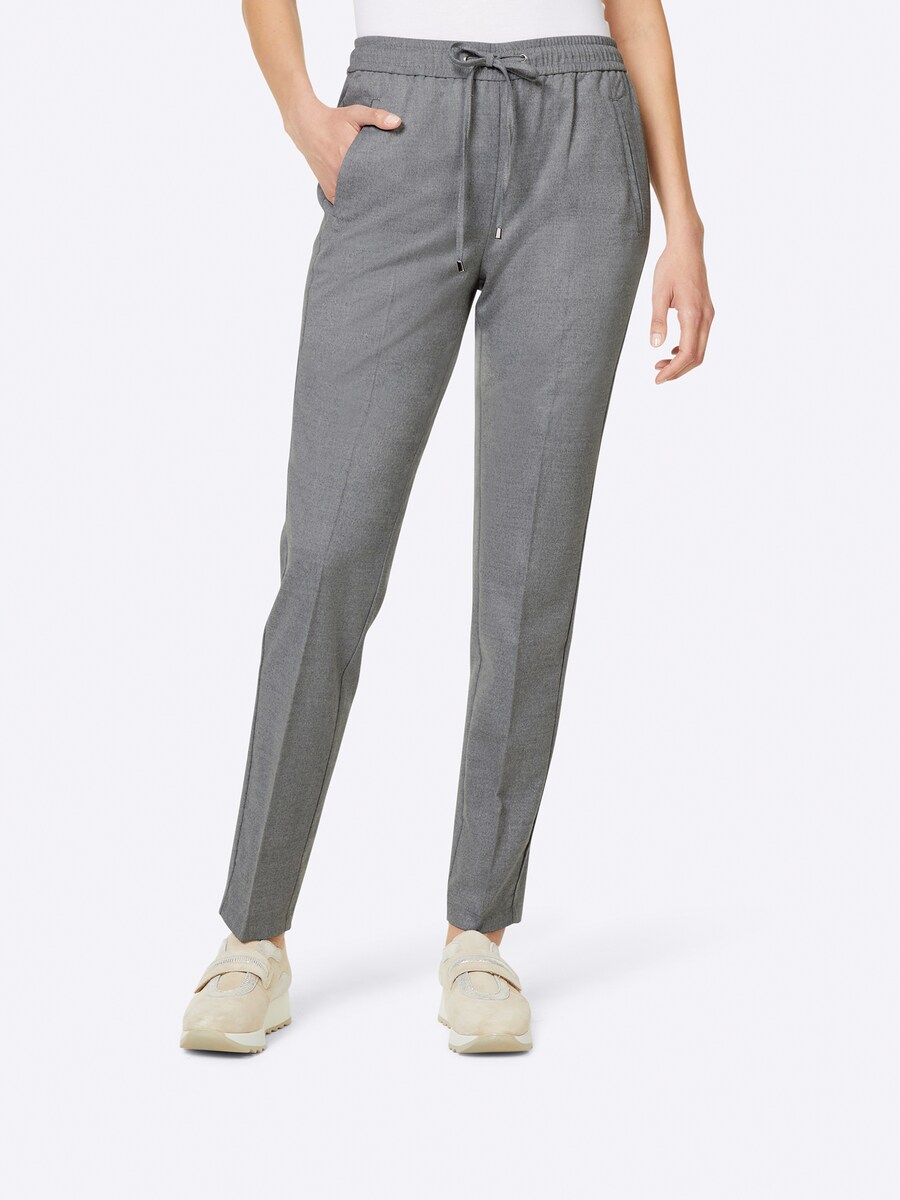 Узкие брюки со складками heine, серый
Узкие брюки со складками heine, серый