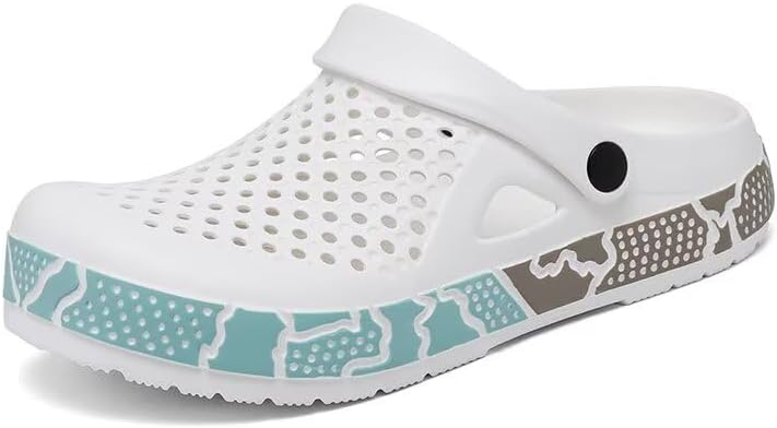 Мужские сабо Легкие дышащие садовые туфли - садовые сандалии без застежки с противоскользящей цветной подошвой для пляжа, двора и повседневной носки Lewhosy, белый
Мужские сабо Легкие дышащие садовые туфли - садовые сандалии без застежки с противоскользящей цветной подошвой для пляжа, двора и повседневной носки Lewhosy, белый