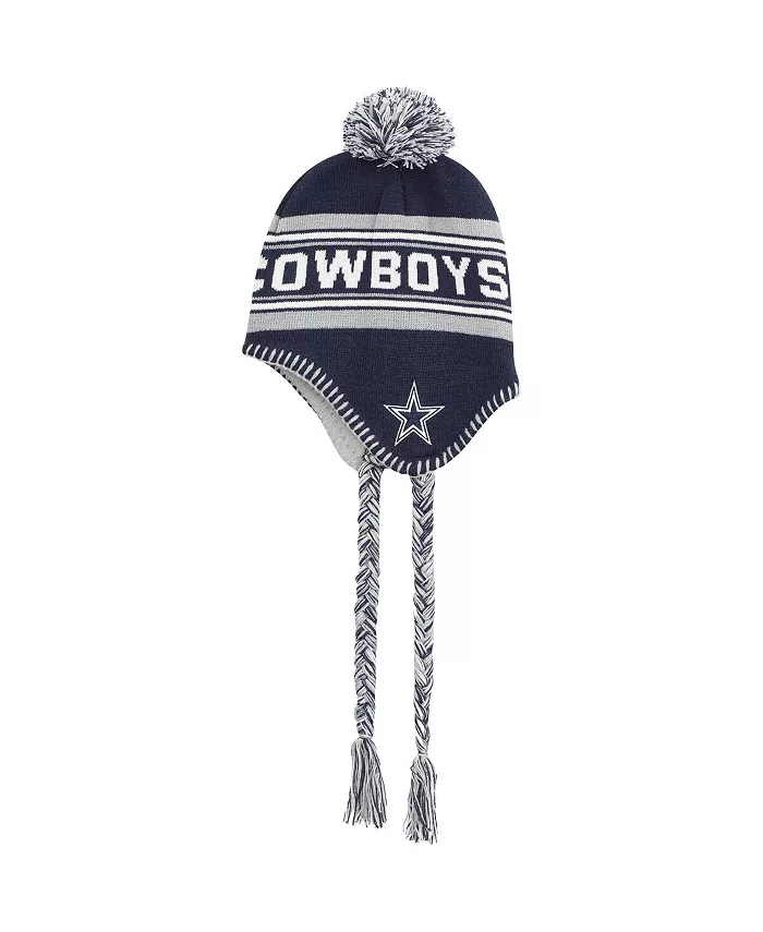 Детская вязаная шапка Dallas Cowboys с помпоном и кисточкой, цвет navy, жаккард Outerstuff
Детская вязаная шапка Dallas Cowboys с помпоном и кисточкой, цвет navy, жаккард Outerstuff