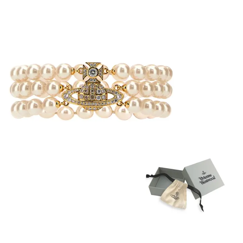 Браслет с подвеской в виде шара Graziella Vivienne Westwood, золото
Браслет с подвеской в виде шара Graziella Vivienne Westwood, золото