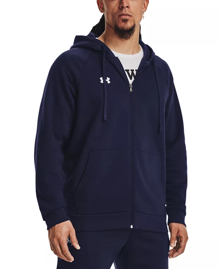 Мужская флисовая толстовка Rival с молнией и капюшоном Under Armour, синий
Мужская флисовая толстовка Rival с молнией и капюшоном Under Armour, синий