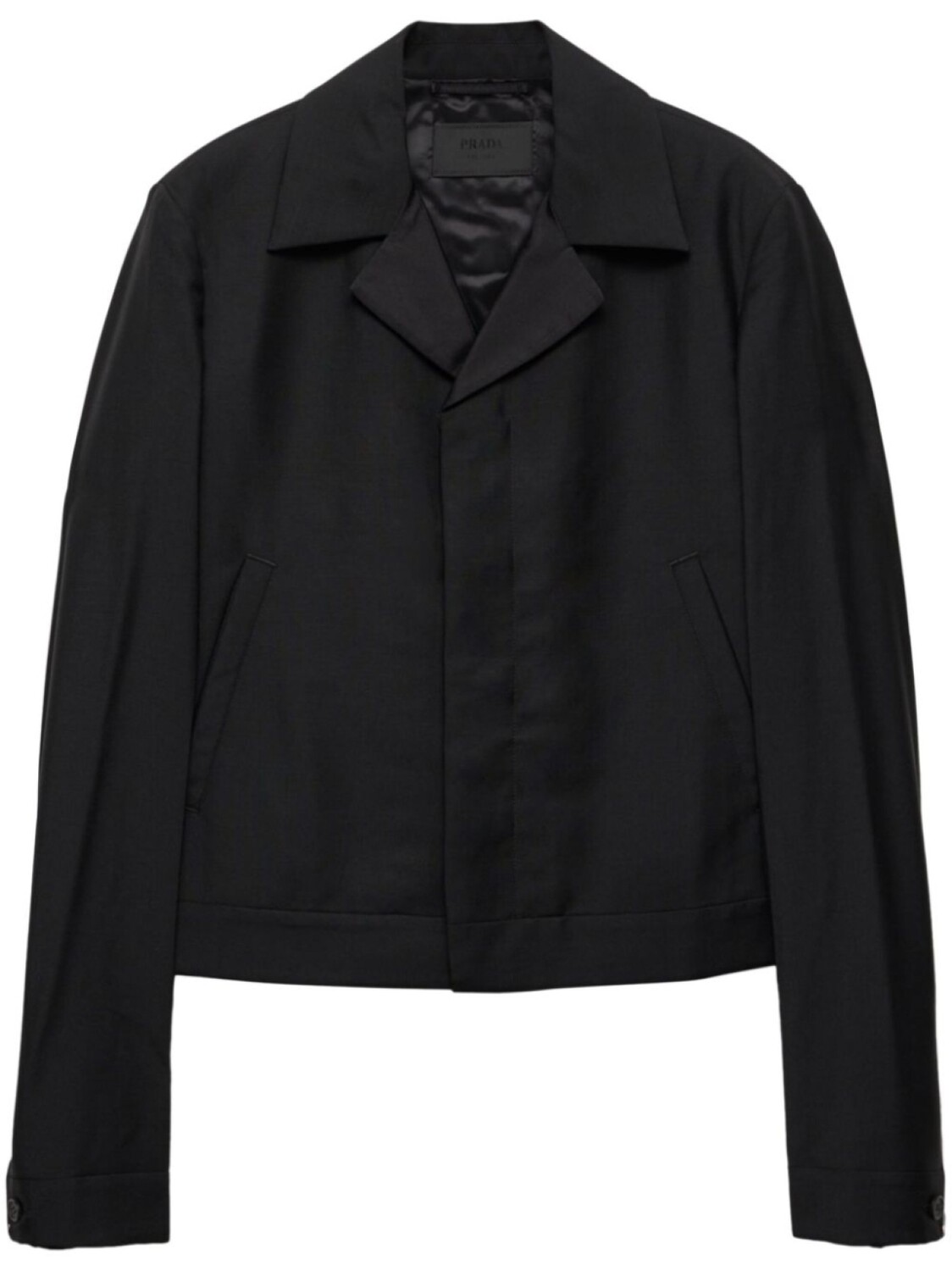 Шерстяной пиджак Prada, черный
Шерстяной пиджак Prada, черный