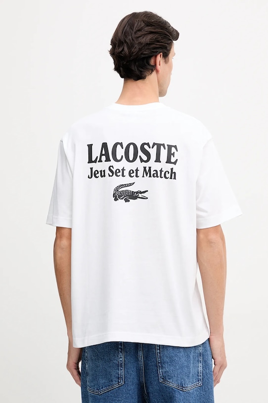 Хлопковая футболка Lacoste, белый
Хлопковая футболка Lacoste, белый