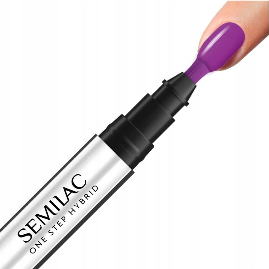 Semilac, One Step Hybrid, гибридный лак для ногтей, маркер S760 Hyacinth Violet, 3 мл
Semilac, One Step Hybrid, гибридный лак для ногтей, маркер S760 Hyacinth Violet, 3 мл
