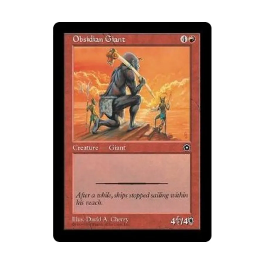 CCG Обсидиановый гигант (U), MTG - Portal 2nd Age 
CCG Обсидиановый гигант (U), MTG - Portal 2nd Age