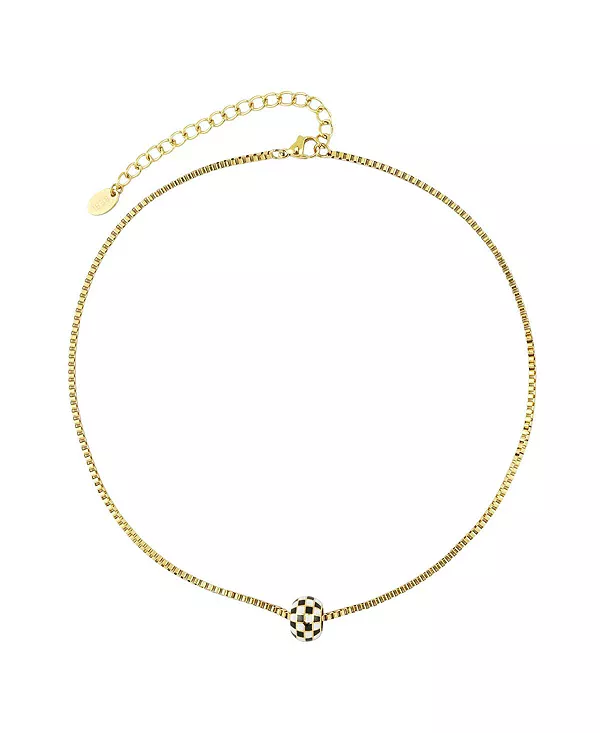 Ожерелье с эмалевой клеткой Jen Rebl Jewelry, black
Ожерелье с эмалевой клеткой Jen Rebl Jewelry, black