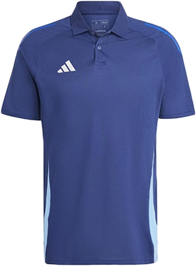Мужская футбольная поло-рубашка Tiro 24 Competition, модель HAP53 Adidas, темно-синий
Мужская футбольная поло-рубашка Tiro 24 Competition, модель HAP53 Adidas, темно-синий