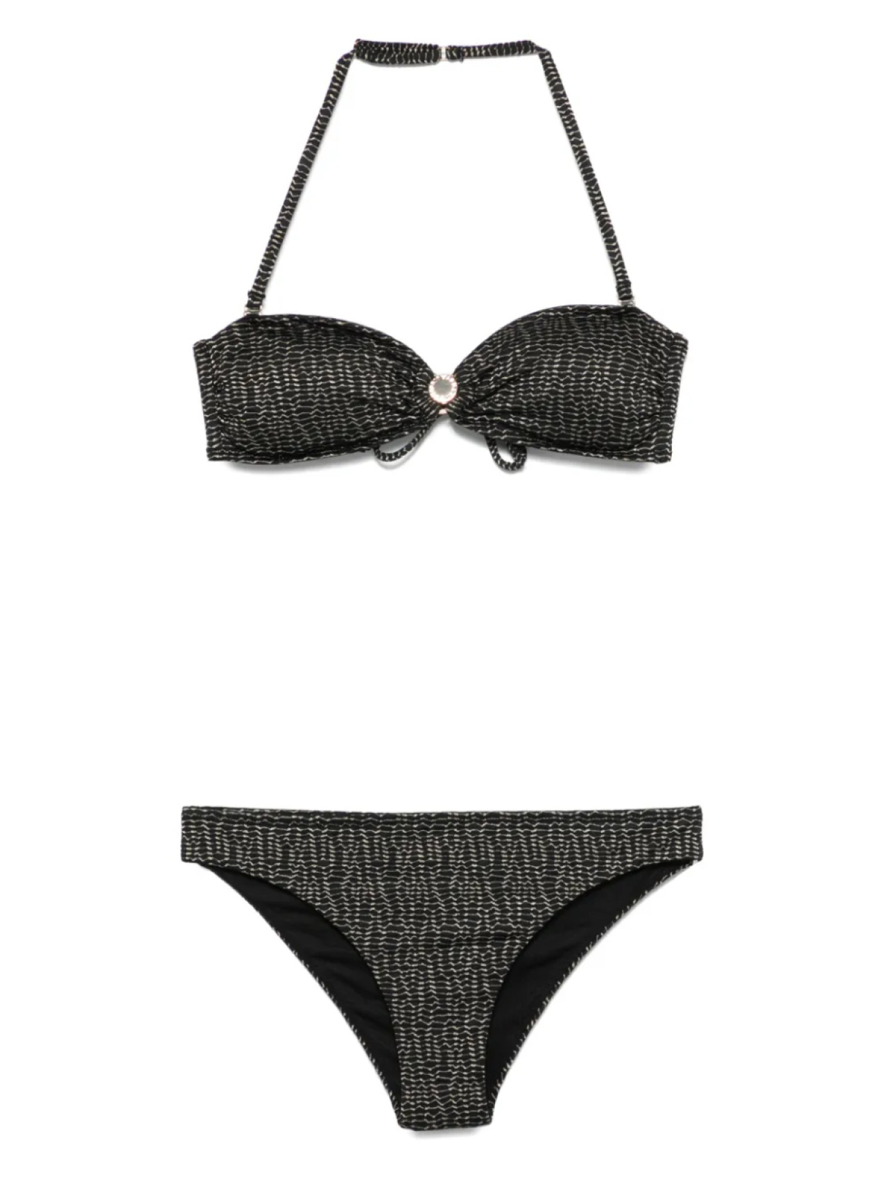 Комплект бикини из жаккарда Emporio Armani, черный
Комплект бикини из жаккарда Emporio Armani, черный