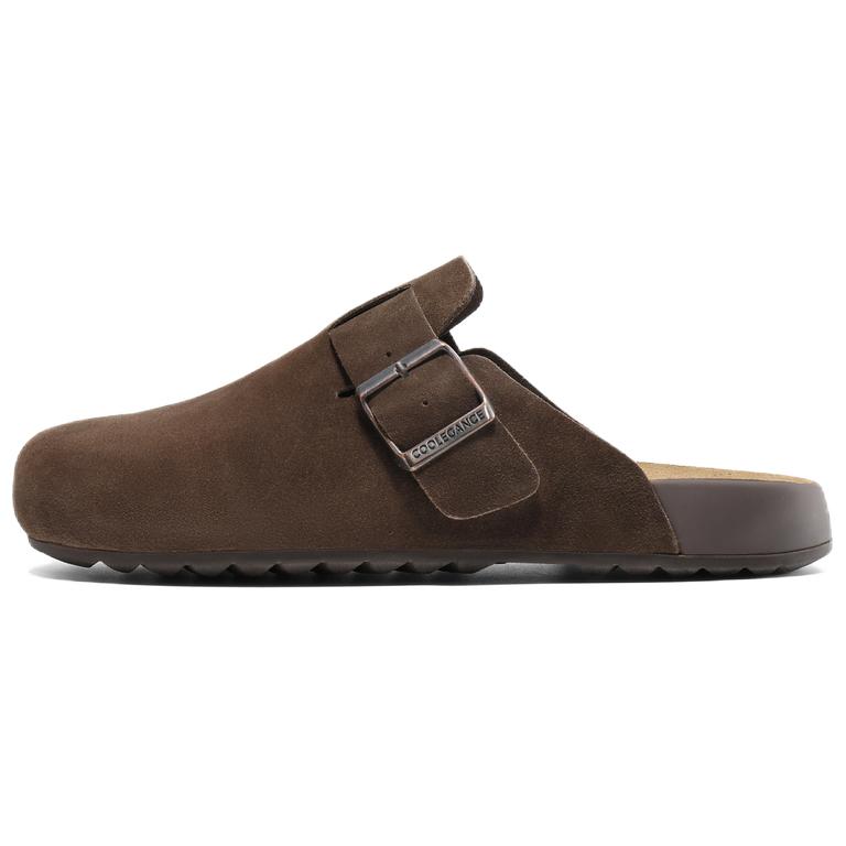 BELLE Мужские коричневые тапочки с закрытым носком на резиновой подошве, устойчивые к скольжению и истиранию, цвет Brown
BELLE Мужские коричневые тапочки с закрытым носком на резиновой подошве, устойчивые к скольжению и истиранию, цвет Brown