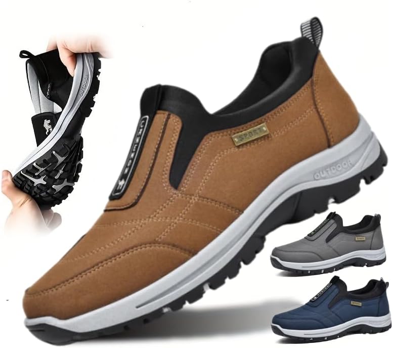 Мужские слипоны для ходьбы, легкие и комфортные дышащие лоферы, нескользящие туристические туфли Canemon, коричневый
Мужские слипоны для ходьбы, легкие и комфортные дышащие лоферы, нескользящие туристические туфли Canemon, коричневый