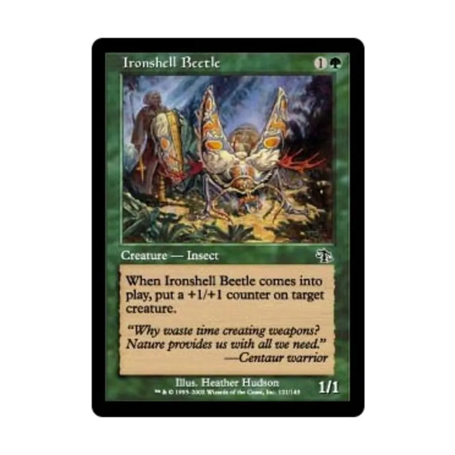 CCG Железнопанцирный жук (С), MTG - Judgment
CCG Железнопанцирный жук (С), MTG - Judgment