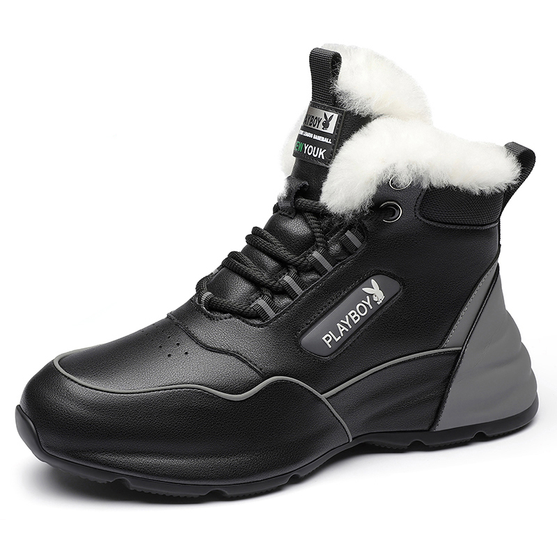 Playboy Высокие кэжуал кроссовки мужские черные, цвет Black 
Playboy Высокие кэжуал кроссовки мужские черные, цвет Black