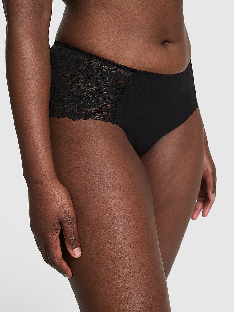 Трусики-Хипхаггеры No-Show Pink, lace-trim pure black
Трусики-Хипхаггеры No-Show Pink, lace-trim pure black