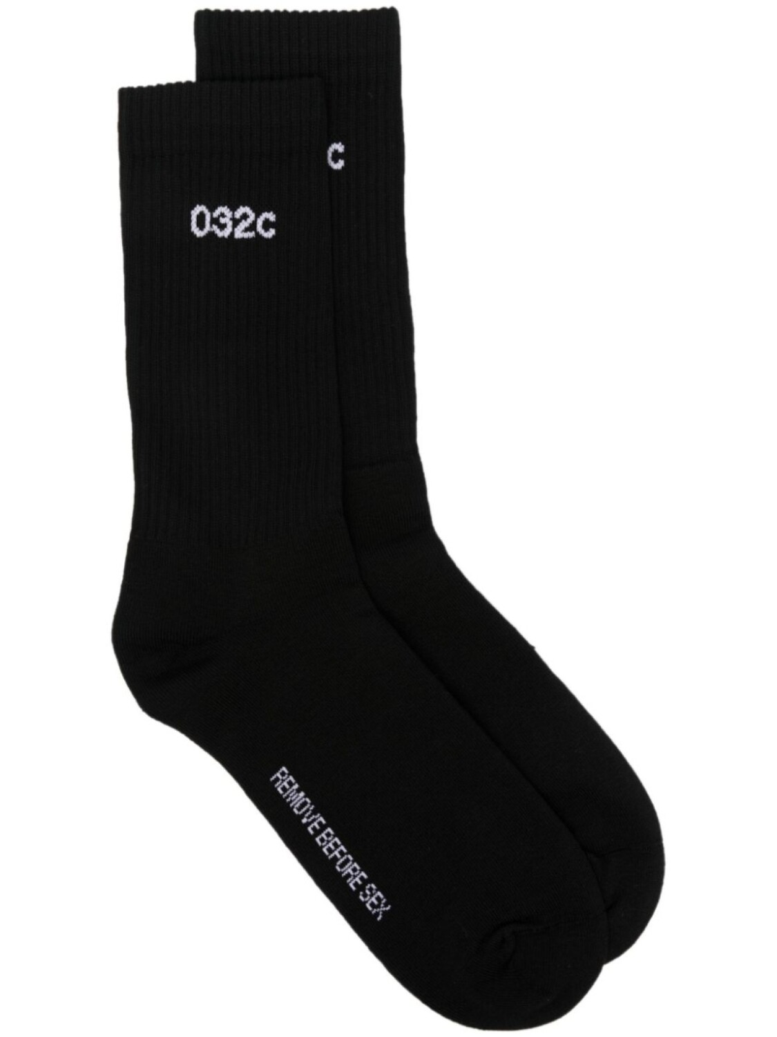 Носки вязки интарсия с надписью 032c, черный
Носки вязки интарсия с надписью 032c, черный