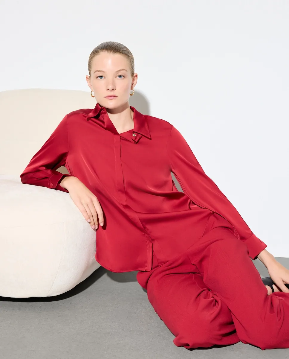 Однотонная блузка с длинным рукавом для женщин Woman El Corte Inglés, вишневый
Однотонная блузка с длинным рукавом для женщин Woman El Corte Inglés, вишневый