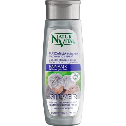 Маска для серебристо-белых или седых волос 300мл, Naturaleza Y Vida
Маска для серебристо-белых или седых волос 300мл, Naturaleza Y Vida