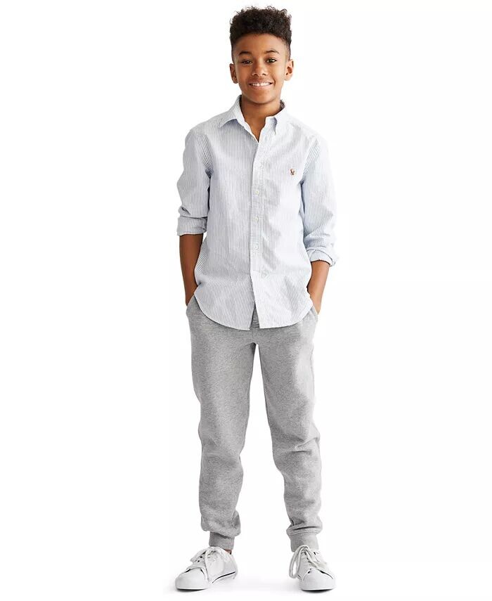 Хлопковая оксфордская рубашка с вышитым логотипом Big Boys Polo Ralph Lauren, синий
Хлопковая оксфордская рубашка с вышитым логотипом Big Boys Polo Ralph Lauren, синий