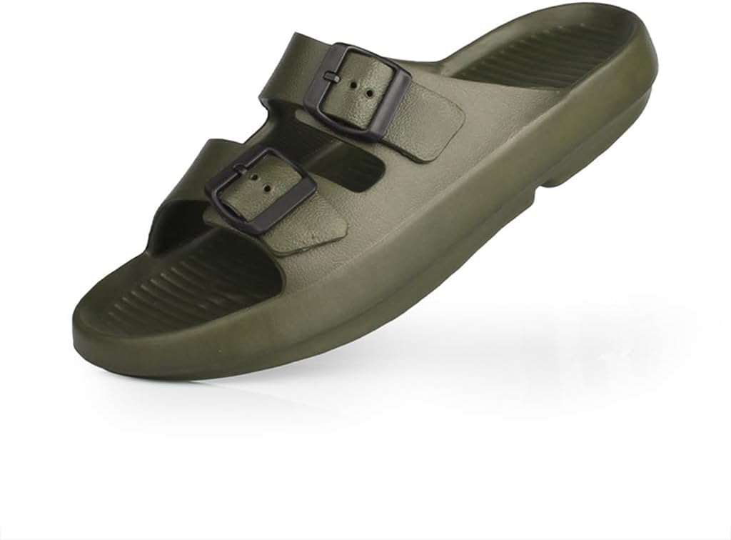 Тапочки YFDZKJ с пряжкой для ванной, тапочки с толстой подошвой, сандалии и тапочки из ЭВА для пар, летние обувь для отдыха, для улицы и дома, прохладная обувь для мужчин, зеленый
Тапочки YFDZKJ с пряжкой для ванной, тапочки с толстой подошвой, сандалии и тапочки из ЭВА для пар, летние обувь для отдыха, для улицы и дома, прохладная обувь для мужчин, зеленый