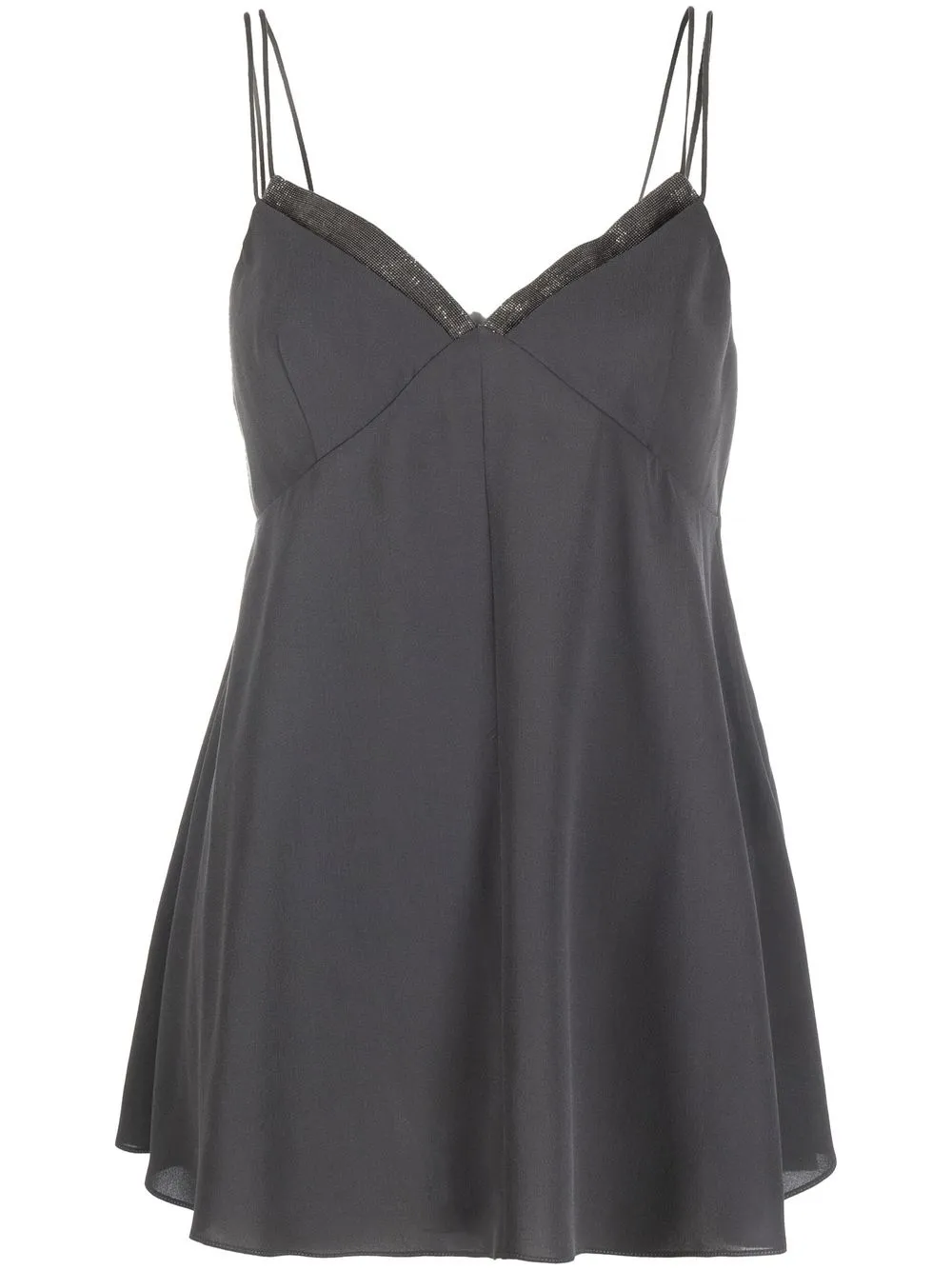 Топ на бретелях Brunello Cucinelli, серый
Топ на бретелях Brunello Cucinelli, серый