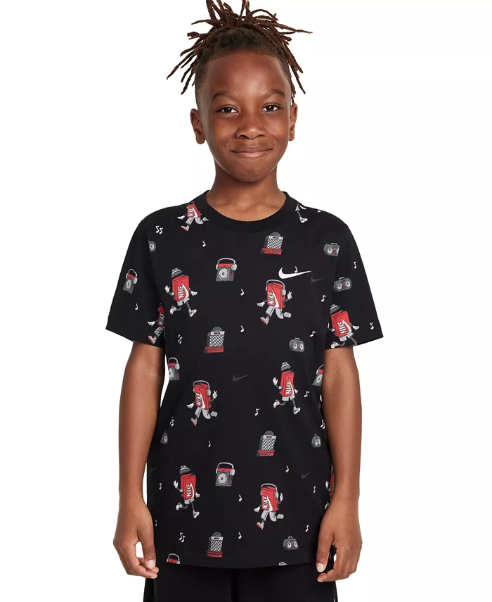 Футболка с принтом Big Kids Sportswear с круглым вырезом Nike, черный
Футболка с принтом Big Kids Sportswear с круглым вырезом Nike, черный