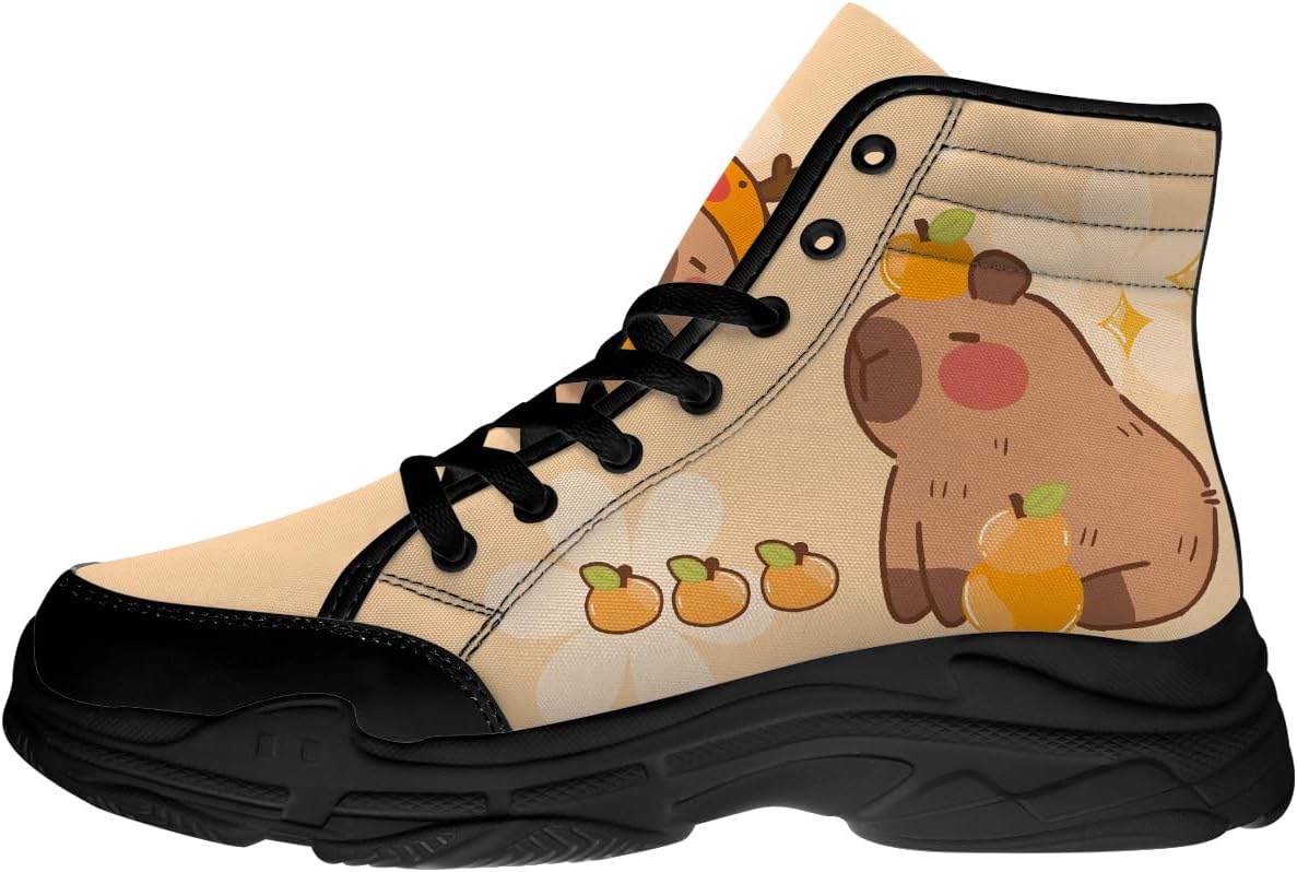 Кеды на высокой подошве Capybara для женщин, кроссовки на шнуровке с текстильной платформой, подарки для нее и для него Generic, коричневый
Кеды на высокой подошве Capybara для женщин, кроссовки на шнуровке с текстильной платформой, подарки для нее и для него Generic, коричневый