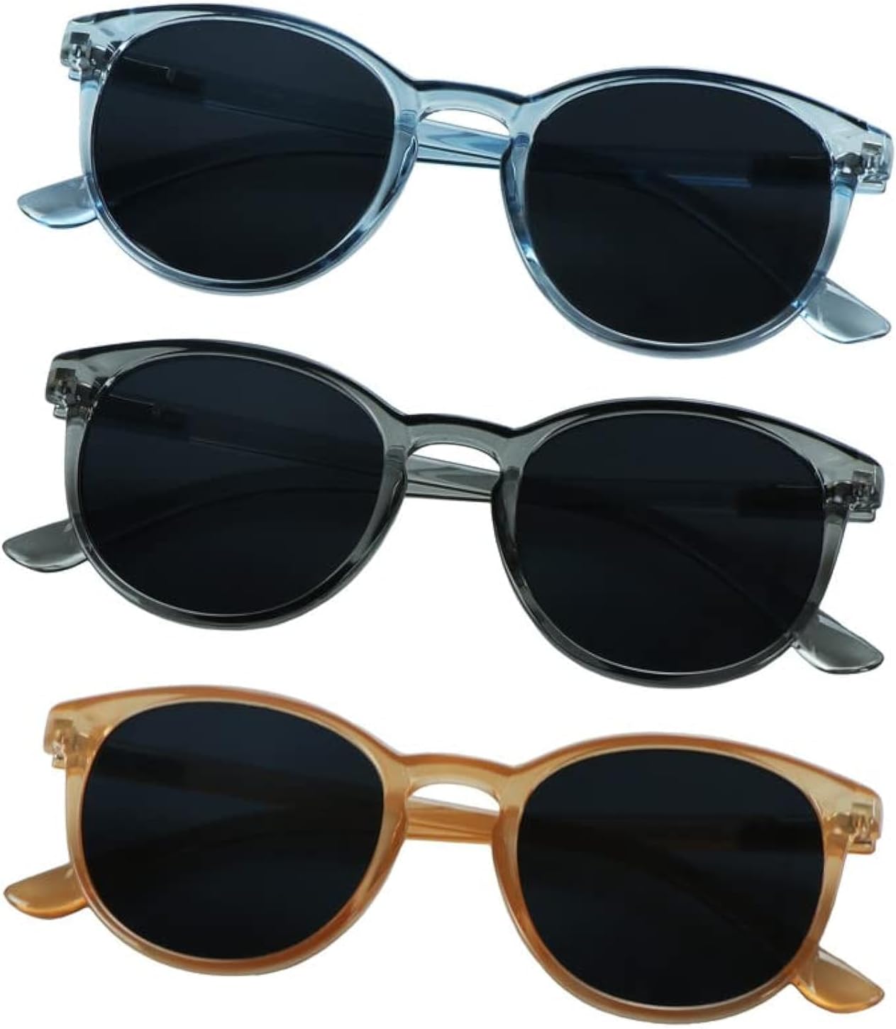 Солнцезащитные очки YEIN, комплект из 3 пар, для мужчин и женщин, с защитой от УФ-излучения, винтажная квадратная полноразмерная оправа, Muse_clear Blue+clear Gray+champagne
Солнцезащитные очки YEIN, комплект из 3 пар, для мужчин и женщин, с защитой от УФ-излучения, винтажная квадратная полноразмерная оправа, Muse_clear Blue+clear Gray+champagne