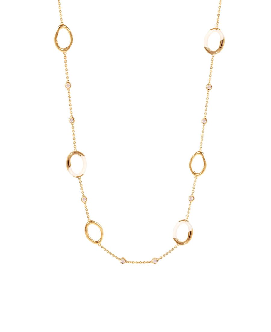 Ожерелье Временные волны RETRO CHIC, White & gold
Ожерелье Временные волны RETRO CHIC, White & gold