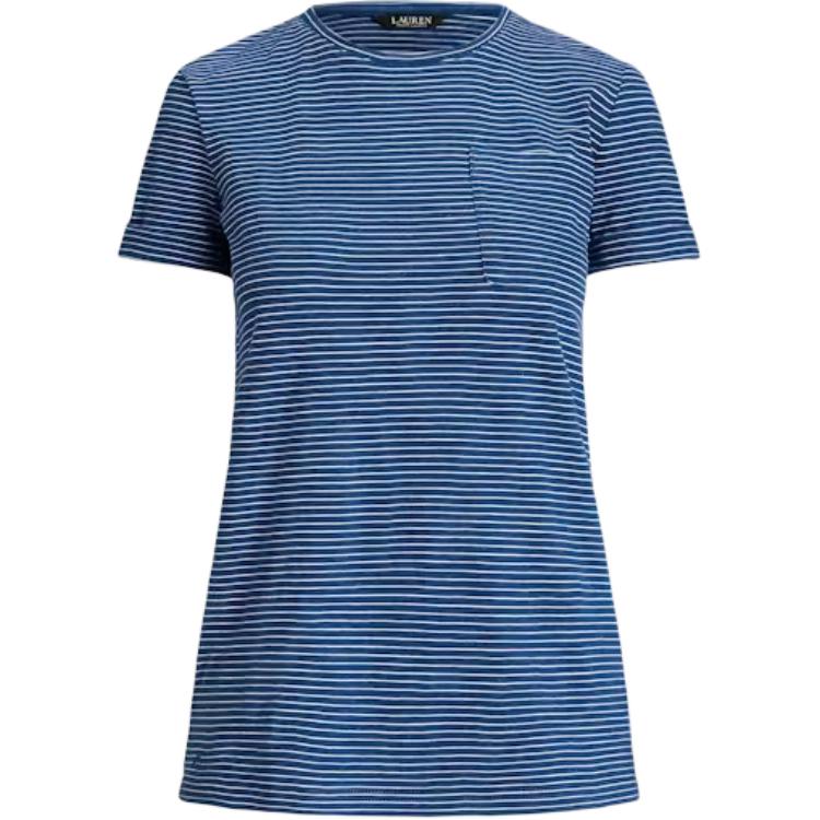 Полосатая футболка LAUREN RALPH LAUREN, морская 
Полосатая футболка LAUREN RALPH LAUREN, морская