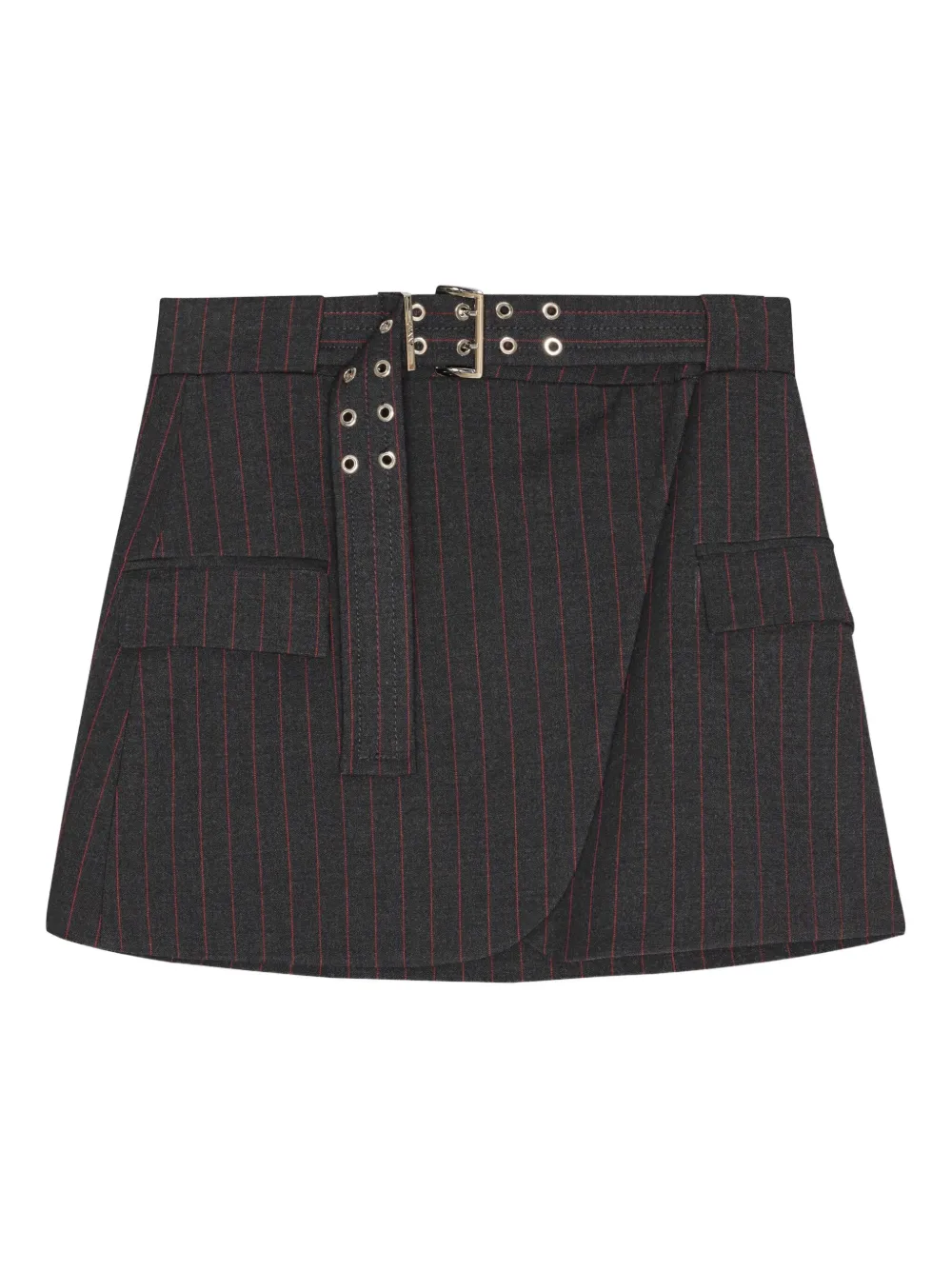 Юбка мини с поясом GANNI, черный
Юбка мини с поясом GANNI, черный