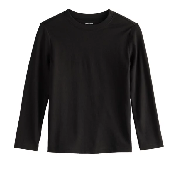 Мальчиковая футболка с длинным рукавом Essential Texture, 4-12 лет Jumping Beans, черный
Мальчиковая футболка с длинным рукавом Essential Texture, 4-12 лет Jumping Beans, черный