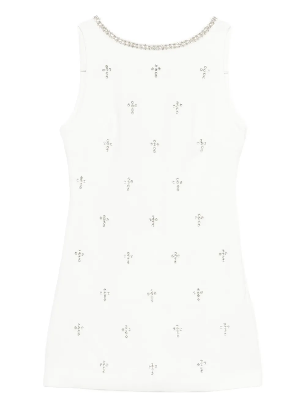 Мини-платье, украшенное кристаллами Rahil Hesan, белый
Мини-платье, украшенное кристаллами Rahil Hesan, белый