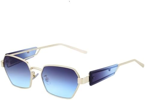 Модные панк-солнцезащитные очки шестиугольной формы для женщин, винтажные многоугольные солнцезащитные очки для мужчин, трендовые солнцезащитные очки в стиле стимпанк MTZJH, C4 Gray Blue
Модные панк-солнцезащитные очки шестиугольной формы для женщин, винтажные многоугольные солнцезащитные очки для мужчин, трендовые солнцезащитные очки в стиле стимпанк MTZJH, C4 Gray Blue