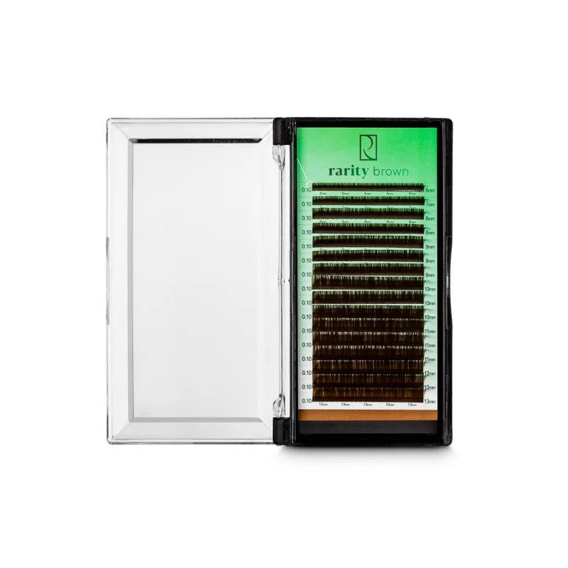 Ресницы Rarity темно-коричневые 12 полосок L, 0,07, 10 мм
Ресницы Rarity темно-коричневые 12 полосок L, 0,07, 10 мм