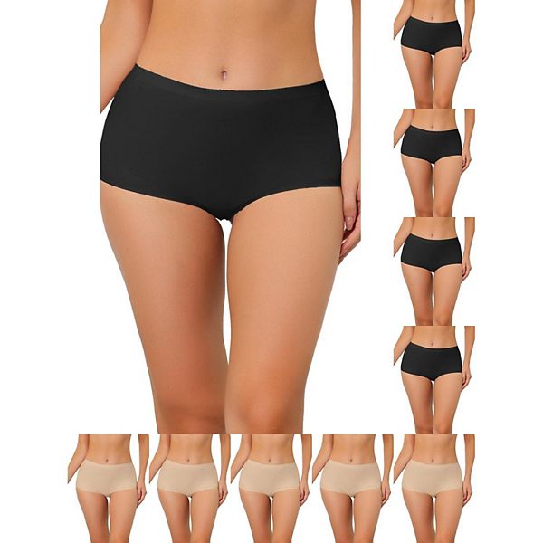 10 пар женских трусов-шорт без швов с пояском средней высоты Inspire Chic, Black Beige
10 пар женских трусов-шорт без швов с пояском средней высоты Inspire Chic, Black Beige