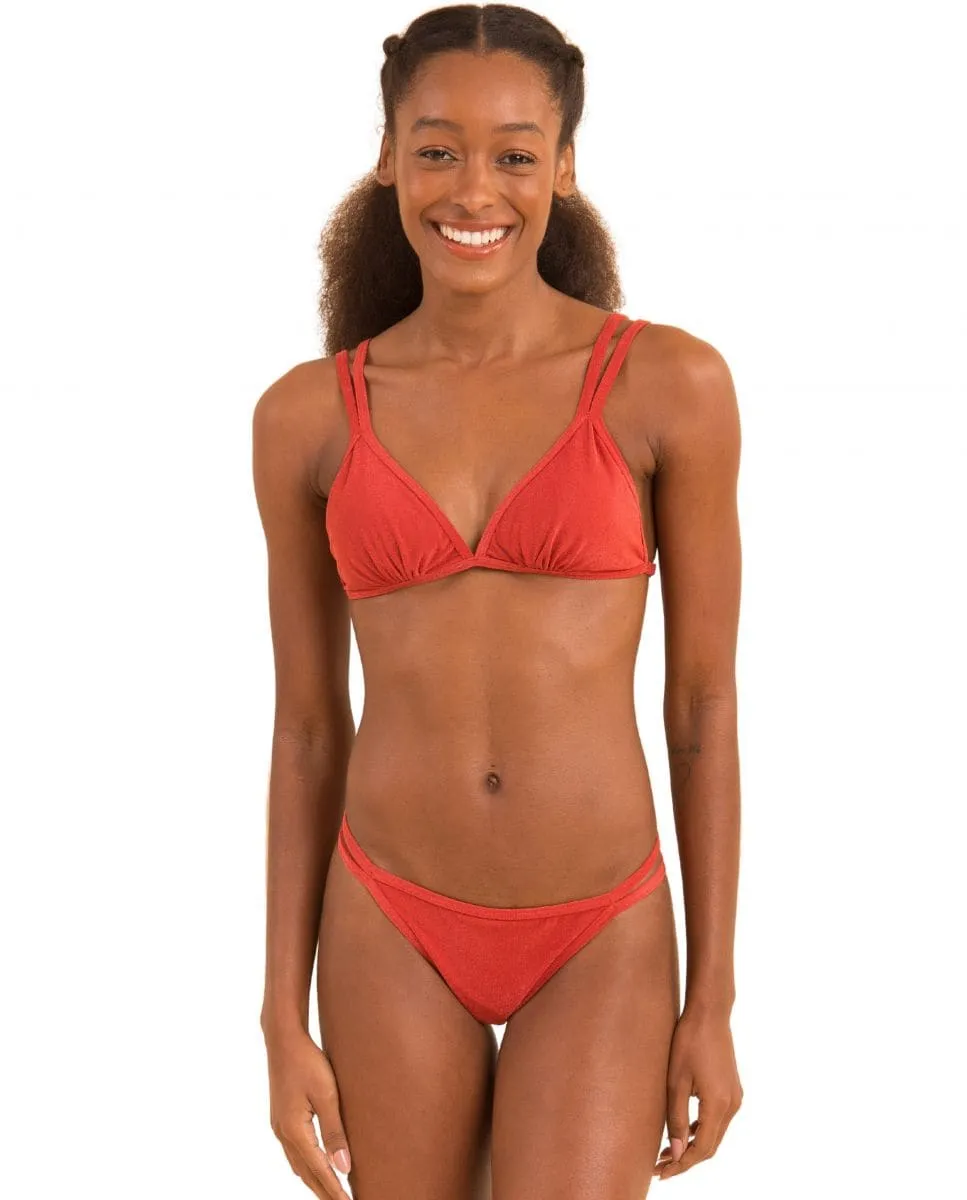 Гладкие бразильские плавки бикини Río de Sol, красный
Гладкие бразильские плавки бикини Río de Sol, красный