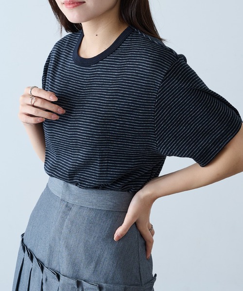 Футболка с коротким рукавом, ребристая отделка, бренд Miller
Футболка с коротким рукавом, ребристая отделка, бренд Miller