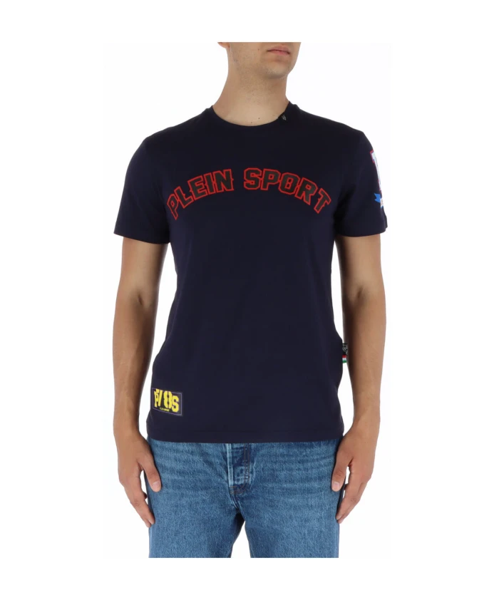 Синяя футболка с короткими рукавами и принтом Plein Sport, синий
Синяя футболка с короткими рукавами и принтом Plein Sport, синий