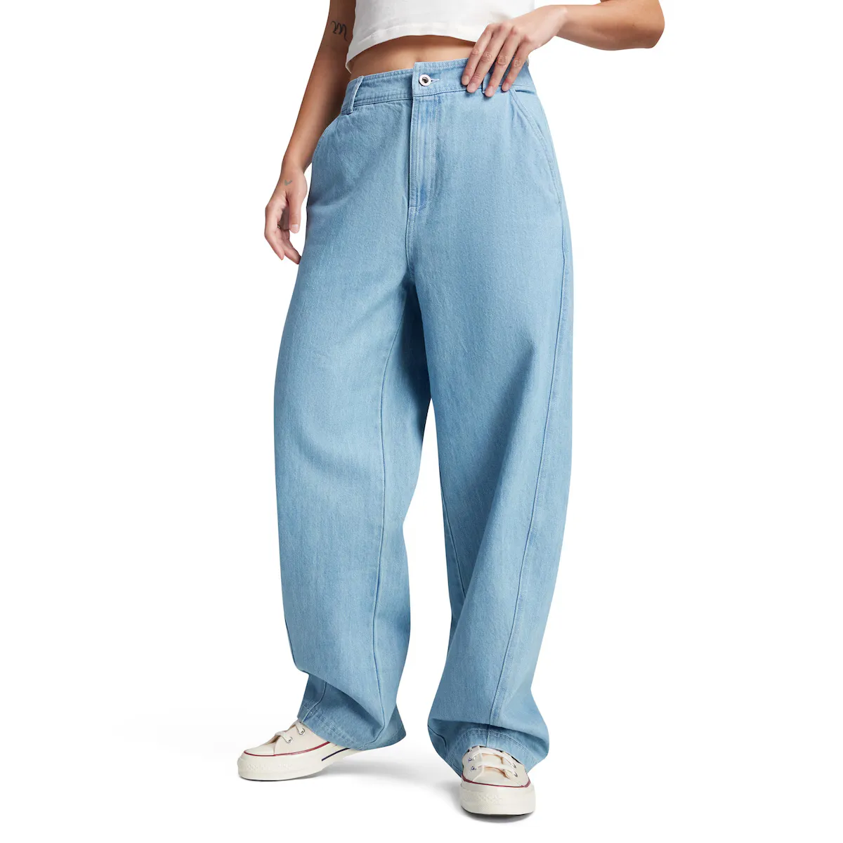 Женские тканые джинсовые брюки Converse Barrel, синий
Женские тканые джинсовые брюки Converse Barrel, синий